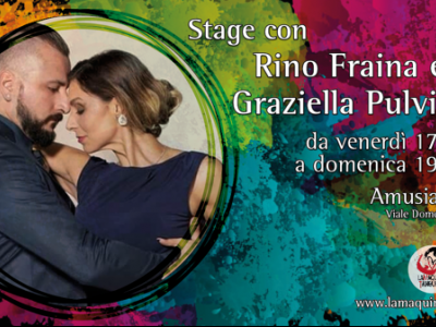 Da venerdì  17 a domenica 19 Marzo Stage con Rino Fraina e Graziella Pulvirenti