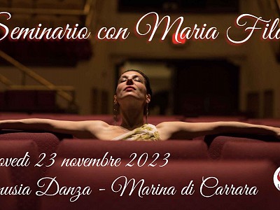 Giovedì 23 novembre 2023: Stage con Maria Filali