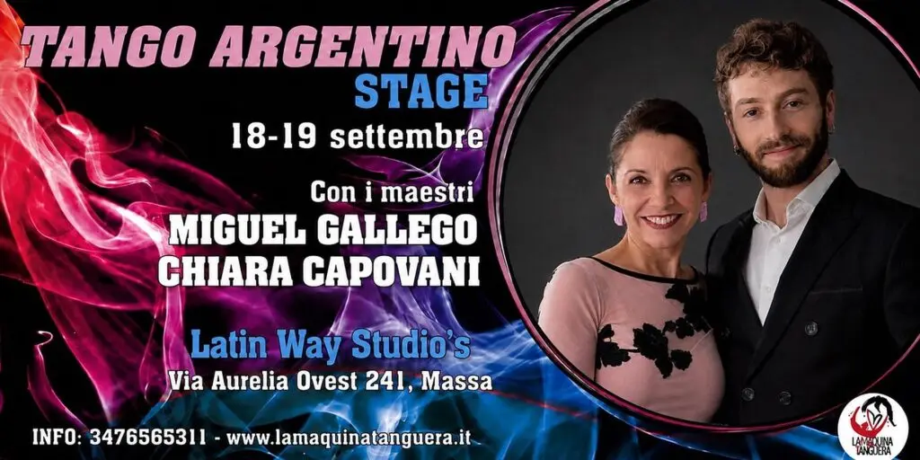 Stage di tango con Miguel Gallego e Chiara Capovani – 18 e 19 settembre